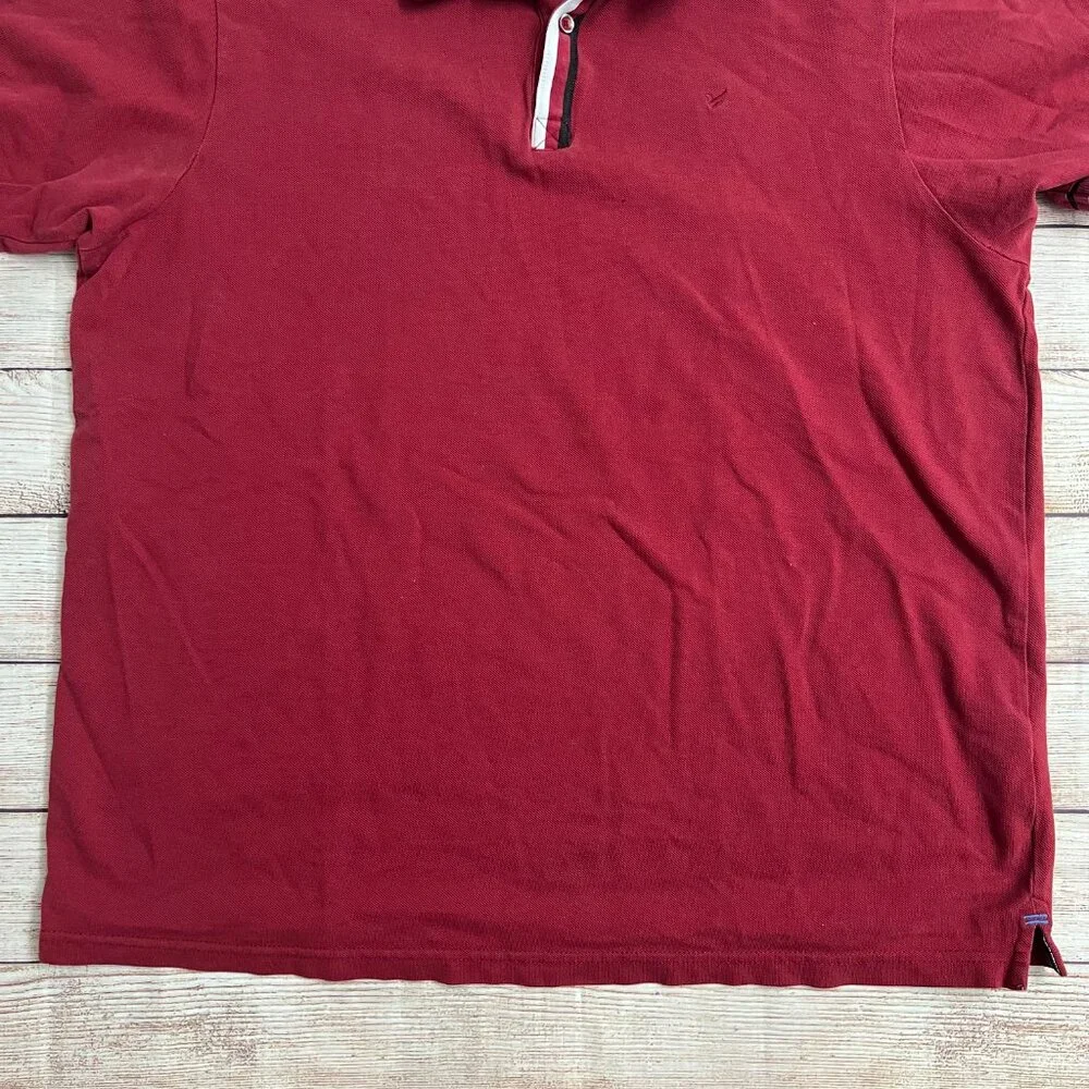 Blackberrys Casuale Mens XXL‎ Red Polo Shirt Travel-O-City Moisture Wicking